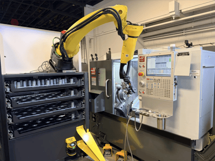 AWR Flex Series DC unit on a Haas CNC machine