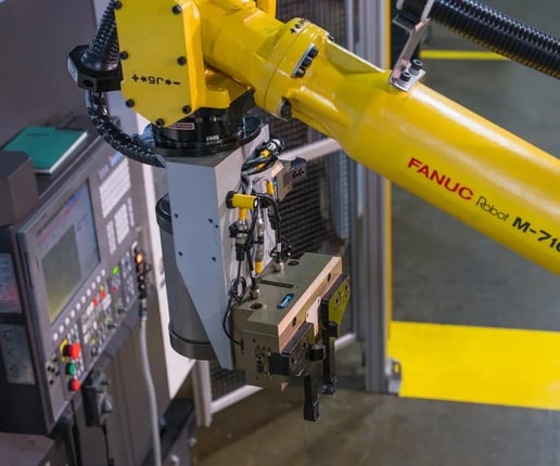 AWR close up of robot arm with vision system