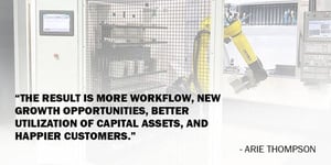 Quote by Arie Thompson about the benefits of Automating