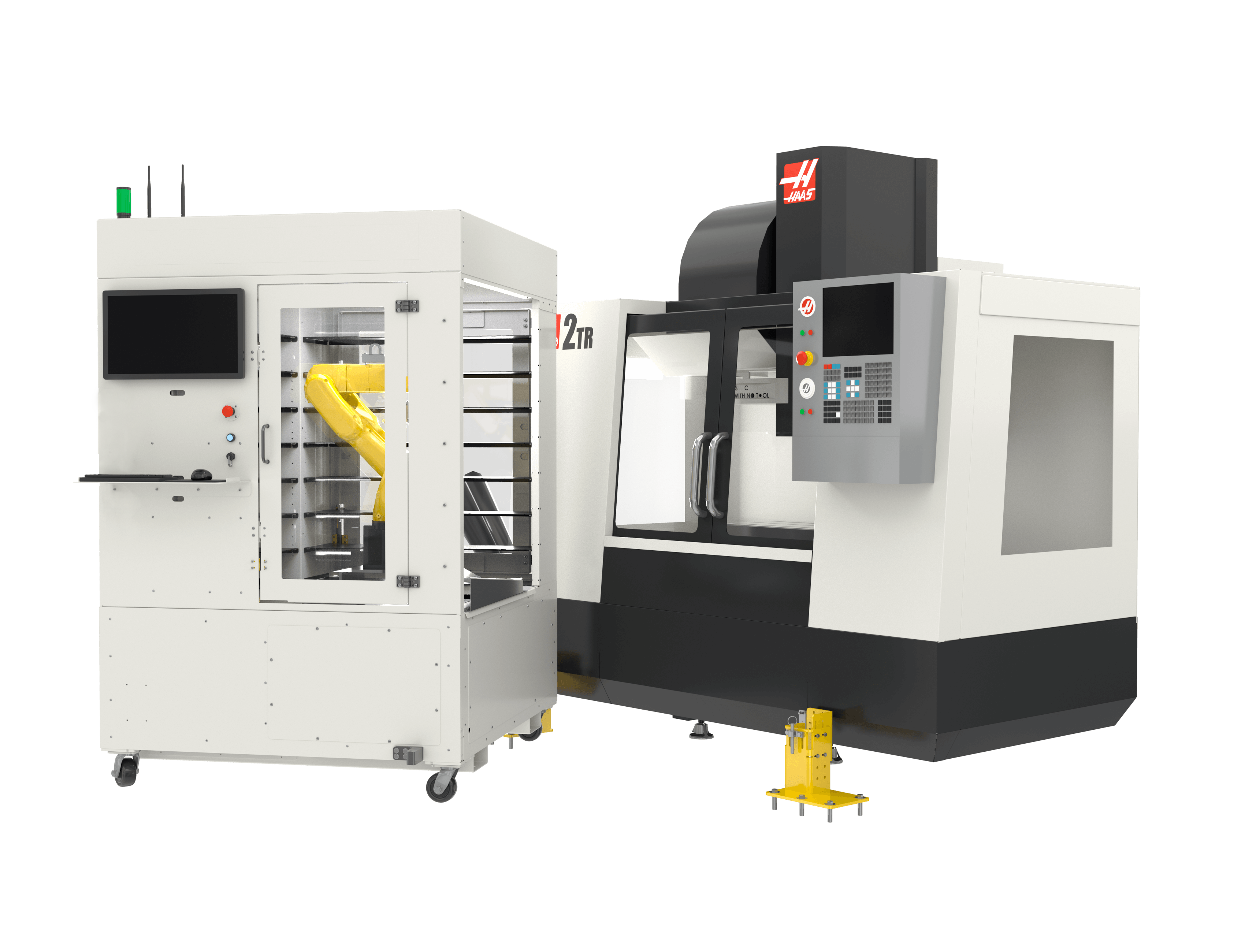 Load & Go VBX-160 on a Haas, open for machine access